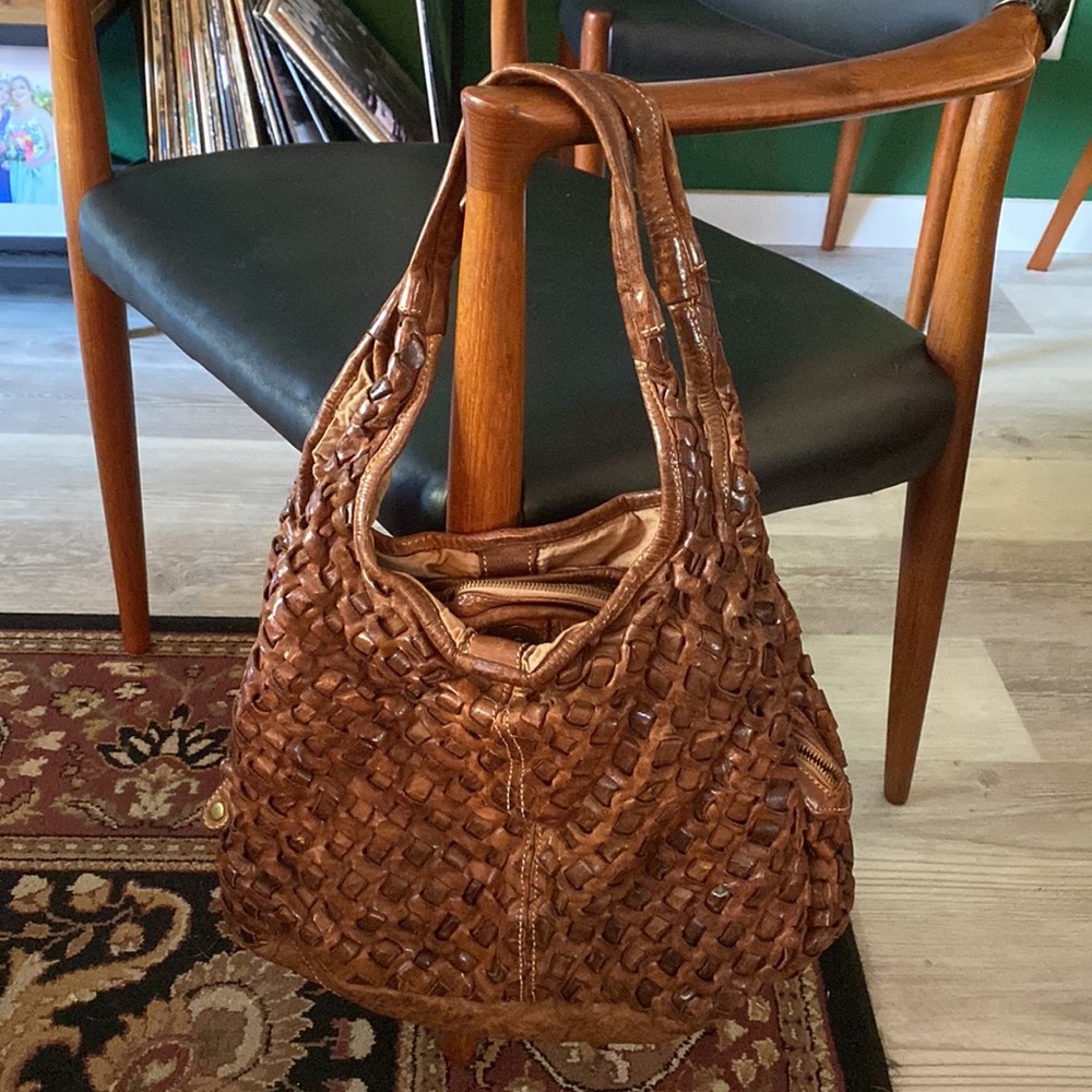 Genuine Leather Langellota hand bag made in Italy!